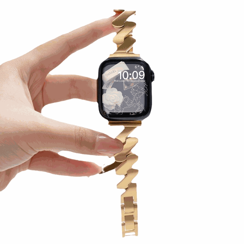 Metallic Wave Pattern Apple Watch Band for iWatch 8765 - Strap Shack