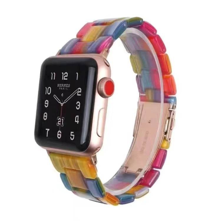 Elegant Aurora™ premium resin Apple Watch band with unique marbled patterns and polished finish