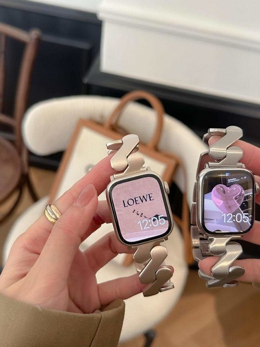 Metallic Wave Pattern Apple Watch Band for iWatch 8765 - Strap Shack