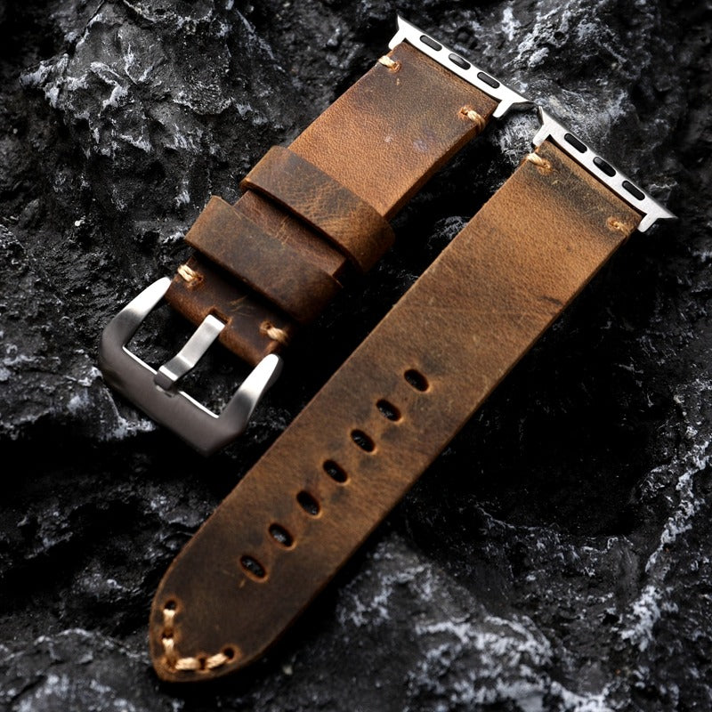 Handmade Thickened Cowhide Watch Strap
