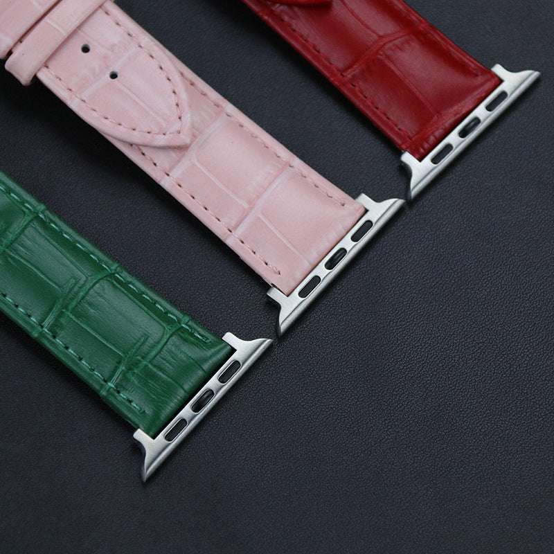 Genuine Leather Crocodile Pattern Strap for Apple Watch - Strap Shack