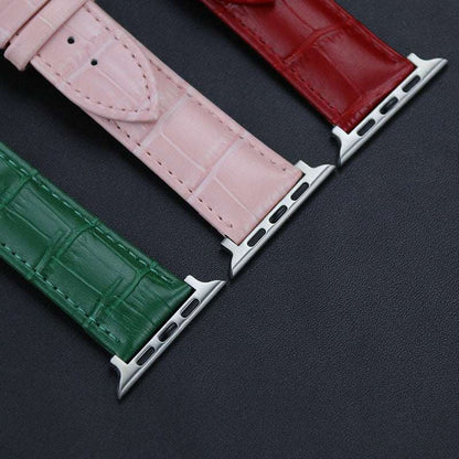 Genuine Leather Crocodile Pattern Strap for Apple Watch - Strap Shack