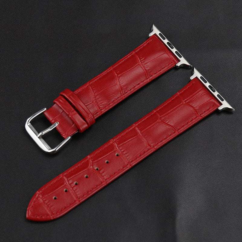 Genuine Leather Crocodile Pattern Strap for Apple Watch - Strap Shack