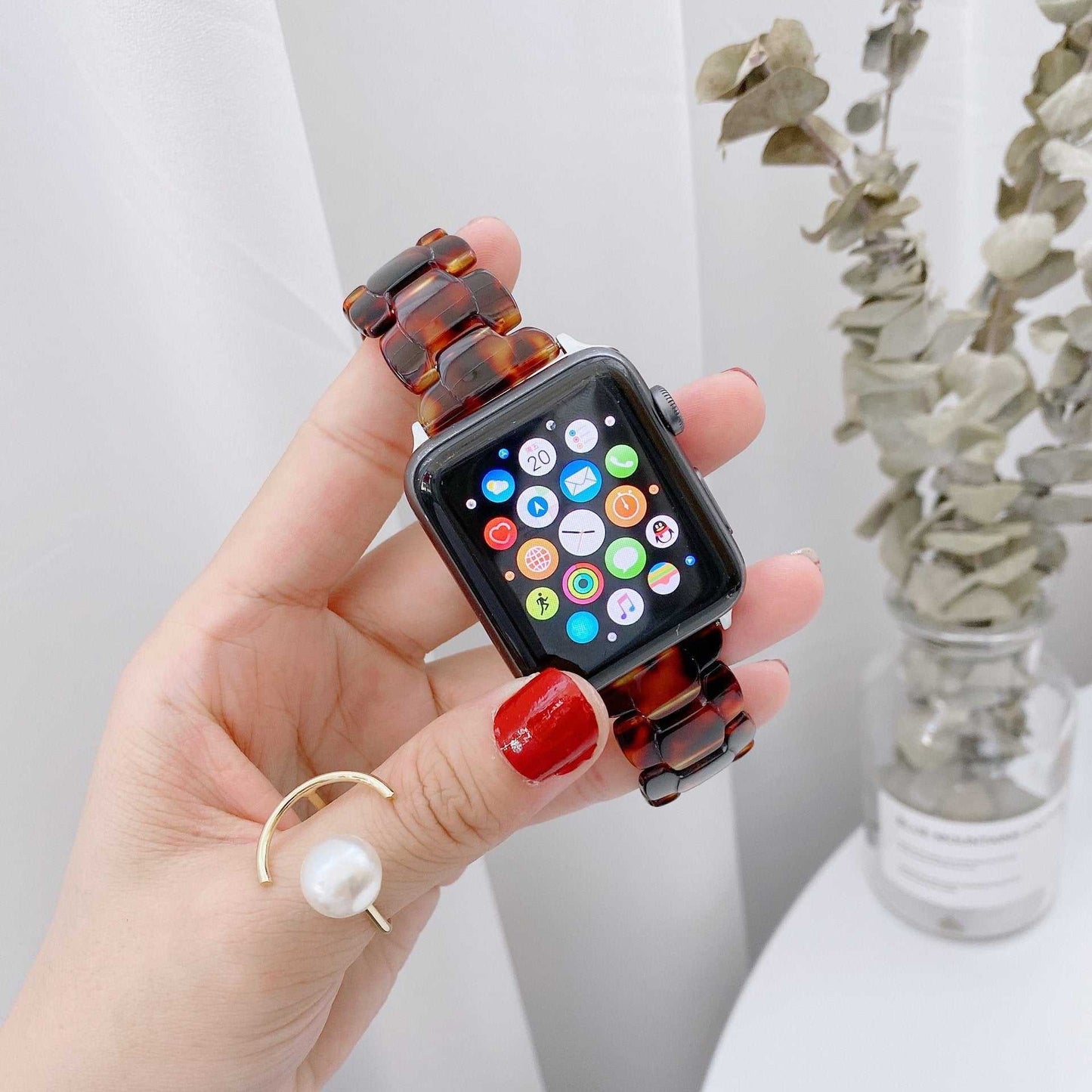 Oval Smart Watch with Lightweight Resin Strap - Strap Shack