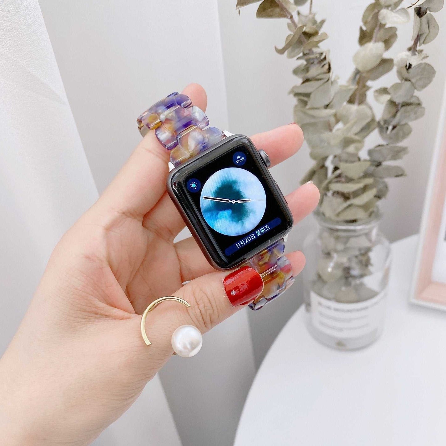 Oval Smart Watch with Lightweight Resin Strap - Strap Shack